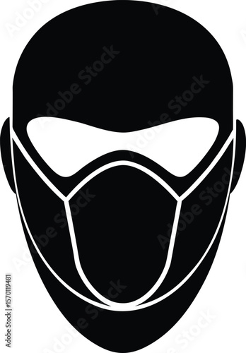 face mask on white background.eps