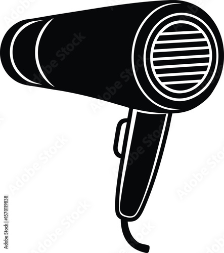 hair dryer on white background.eps