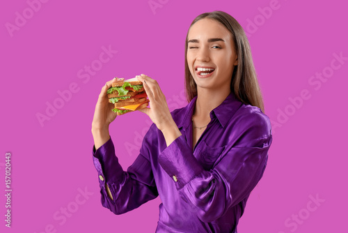 Beautiful young woman with ...