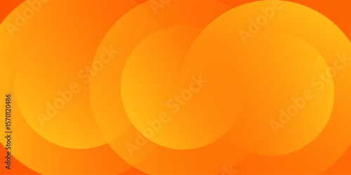 Abstract orange background with circles. Vector illustration. Eps.10