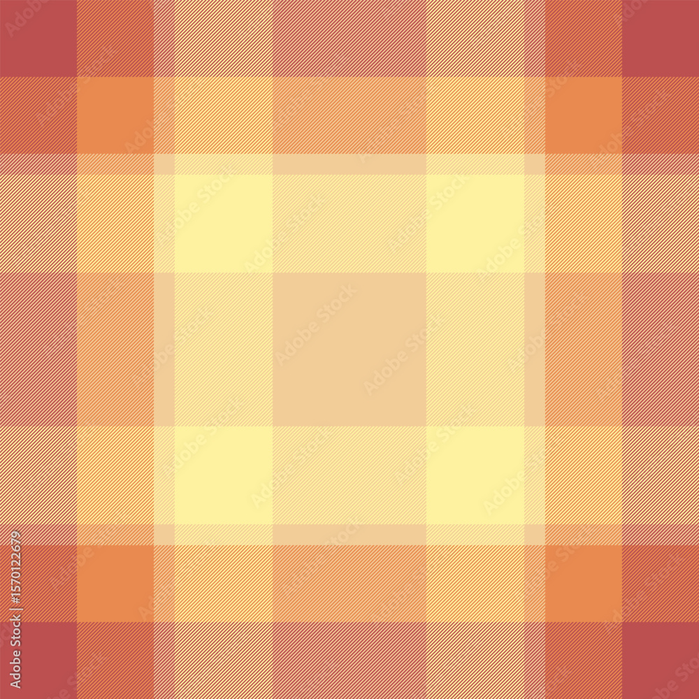 Fototapeta premium Warm, inviting tartan pattern with soft, earthy tones. Ideal for backgrounds, textiles, or cozy designs. Evokes comfort and rustic elegance.