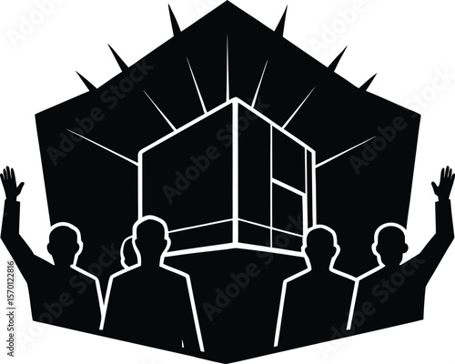 New Product Reveal Silhouette | Launch Presentation Silhouette