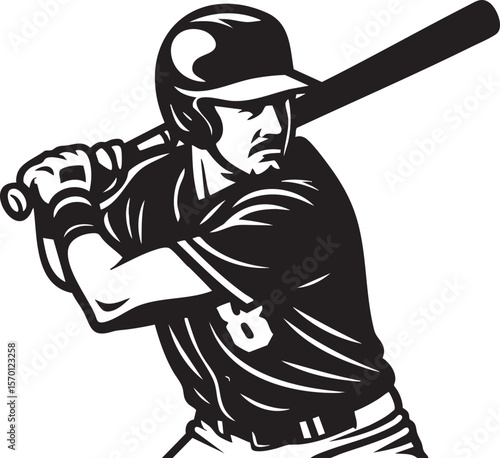 Baseball Pitcher Throwing Ball Silhouette