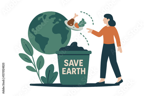 Reduce food waste and promote sustainability by minimizing leftovers and adopting a zero-waste lifestyle to combat environmental issues through conscious consumerism