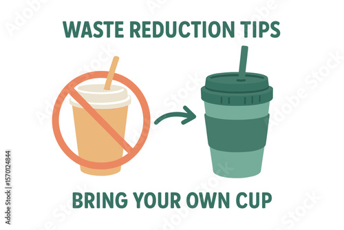 Embracing a zero waste lifestyle involves implementing waste reduction tips, such as opting for reusable cups over disposable ones for take-out drinks and adopting the bring your own cup concept