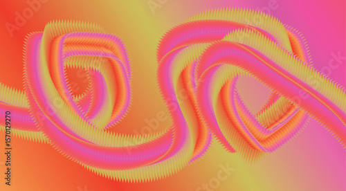 Blend 3D Fluid Flowing Gradient Background Design Stylized Art Vector Illustration