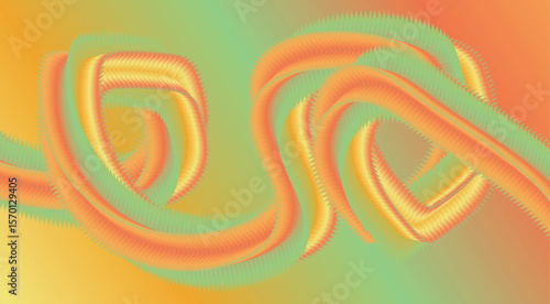 Blend 3D Fluid Flowing Colorful Gradient Background Design Stylized Art Vector Illustration