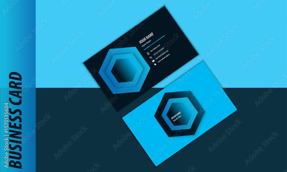 Fototapeta premium Creative Personal Branding Card, Modern & Clean Layout .