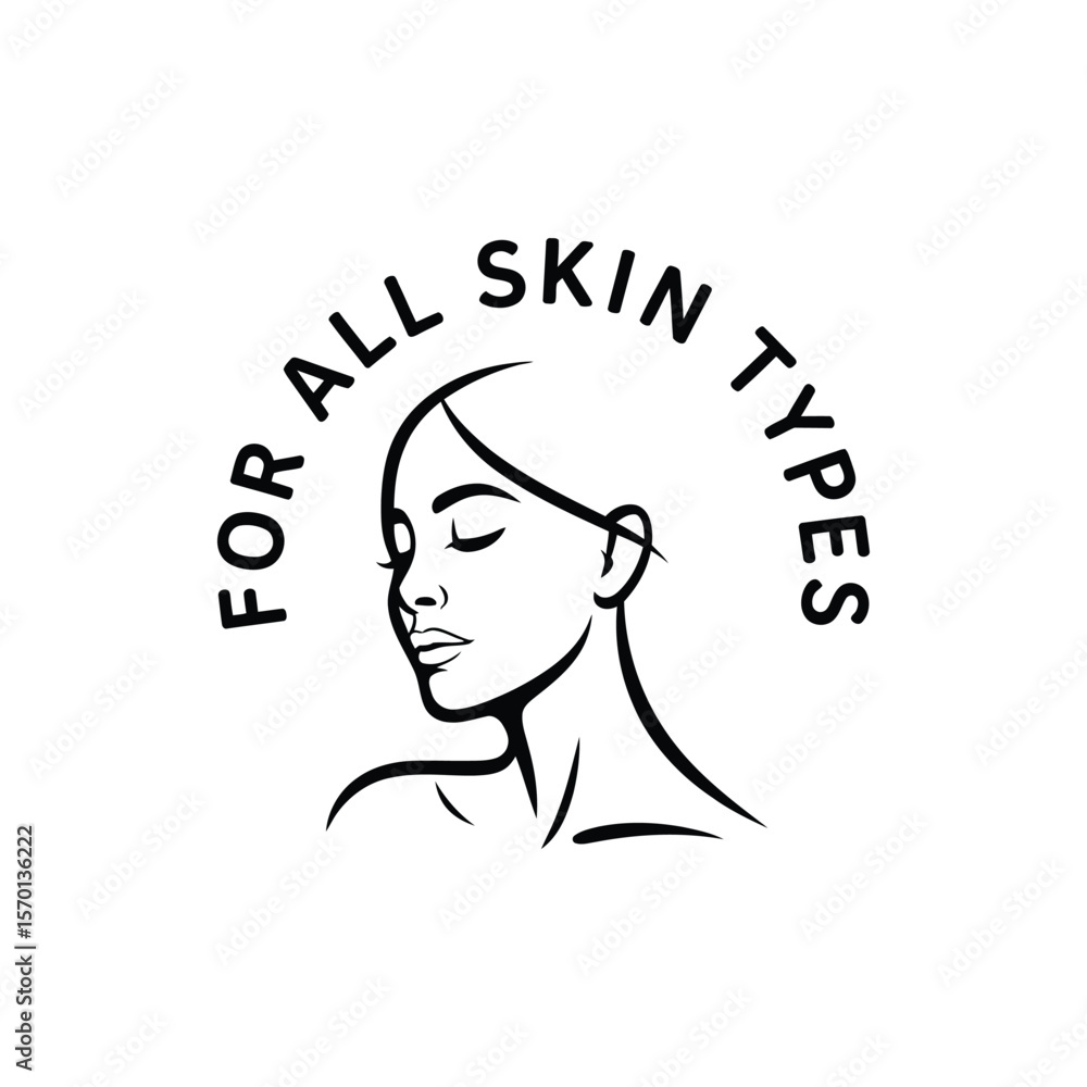 Elegant Skincare Product Adorned with a Woman's Portrait and Elegant Skincare Product Adorned with a Woman's Portrait and