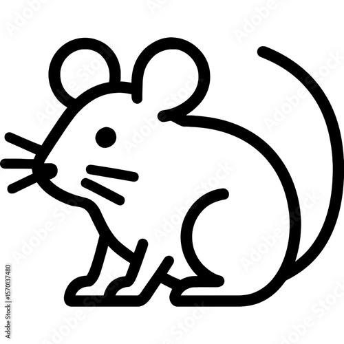 Mouse outline icon vector