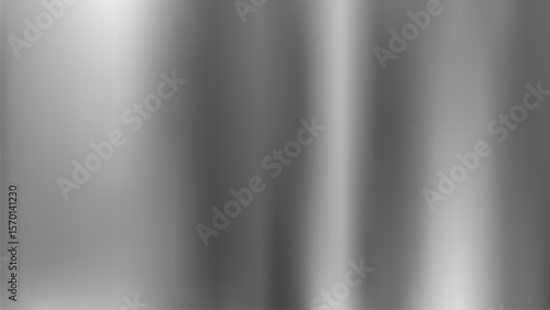 Vector illustration of Scratched Brushed Metal Texture Background – Realistic Silver Steel Surface
