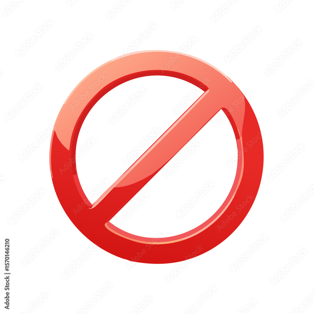 Red Forbidden Sign, No Symbol Icon on Black, Circle with Diagonal Line Graphic Red Forbidden Sign, No Symbol Icon on Black, Circle with Diagonal Line Graphic