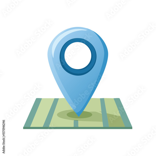 Light Blue Location Pin on Map Illustration for Navigation and Destination Finding Free Download Light Blue Location Pin on Map Illustration for Navigation and Destination Finding - GFXLoad