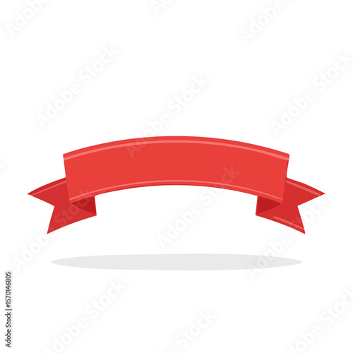 Free Download Red ribbon banner illustration on a black background for message decoration in celebrations and special occasions graphic design element - GFXLoad