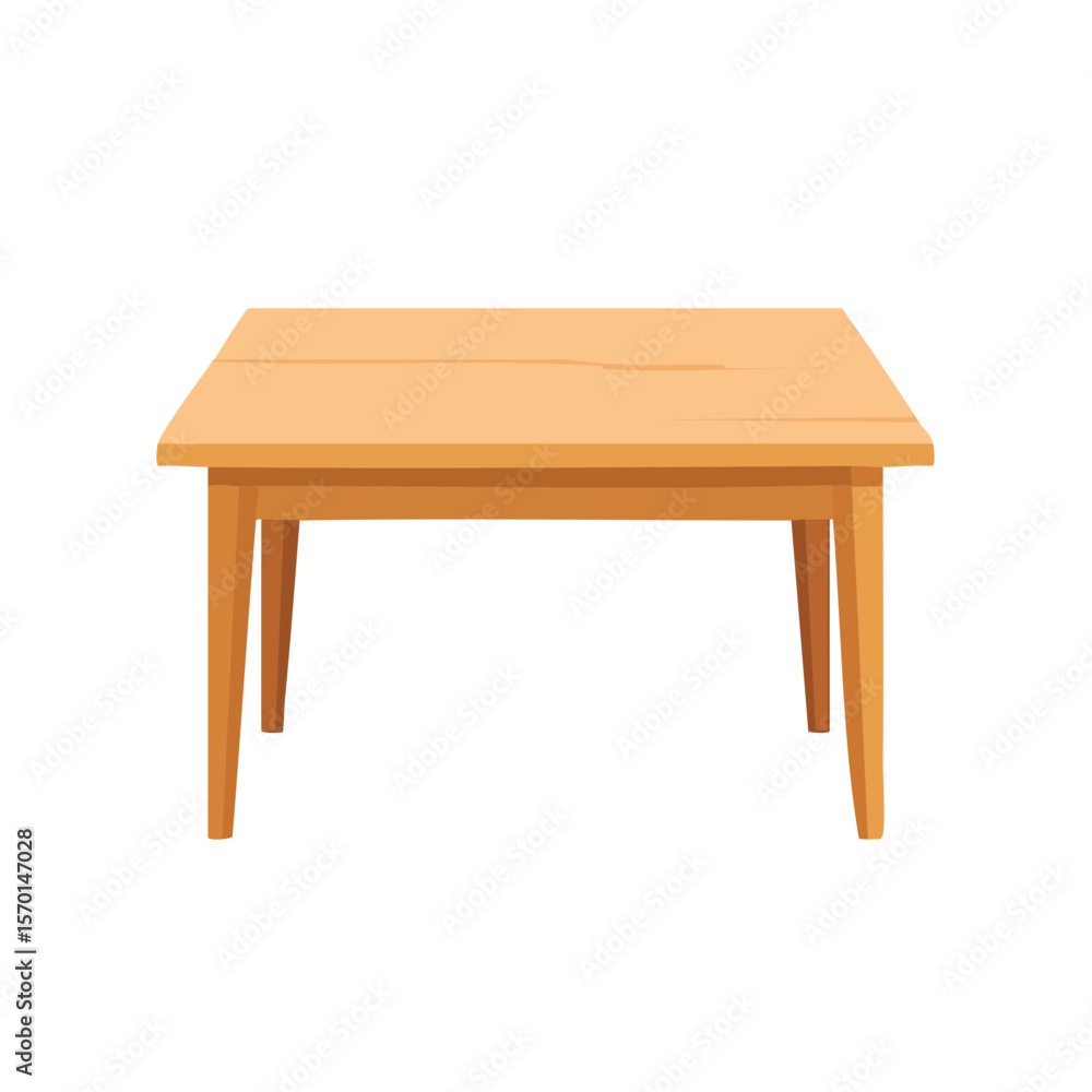 Simple Wooden Table with Square Top and Clean Design for Home Interiors and Furniture Concepts Simple Wooden Table with Square Top and Clean Design for Home Interiors and Furniture Concepts