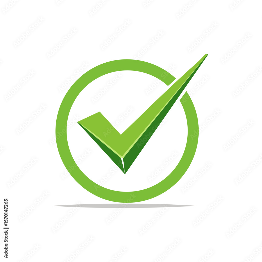 Green Check Mark in Circle Symbol on Dark Background Represents Approval Confirmation Completion Choice Positive Selection Green Check Mark in Circle Symbol on Dark Background Represents Approval Confirmation Completion Choice Positive Selection
