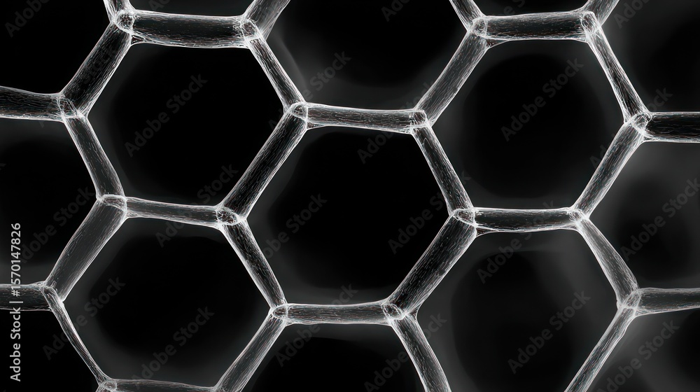 Obraz premium Abstract hexagonal grid pattern