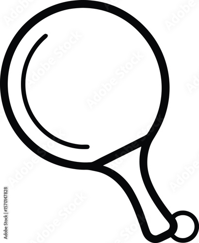 Table Tennis: Paddle Outline

