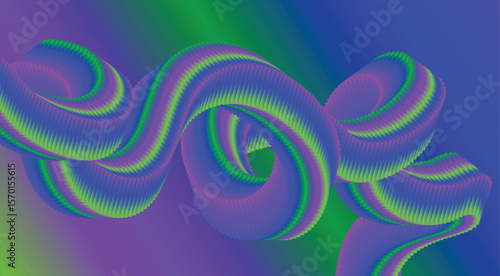 3D Flowing Blend Gradient Blue Background Design Stylized Art Vector Illustration
