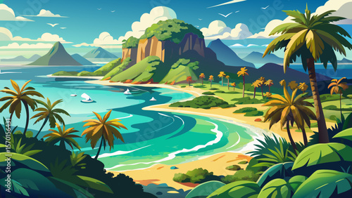 Lord Howe Island appears like a forgotten dream, with palm trees swaying over white beaches and emerald lagoons.