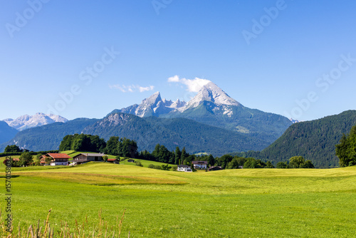 Der Berg Watzmann in Berchtesgarden, Alpen Deutschland. 