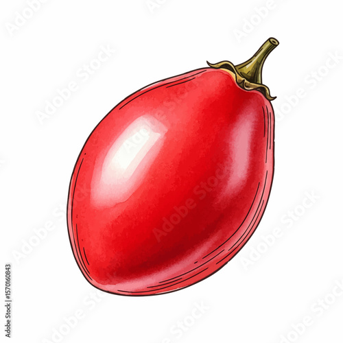 A Red Tamarillo