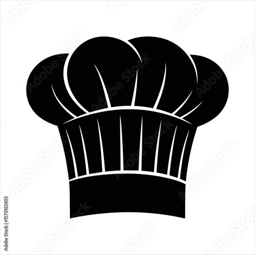 Chef hat silhouette toque blanche culinary headwear