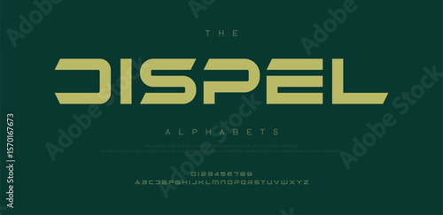  Dispel modern stylish typography letter logo design