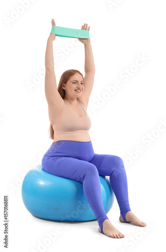 Sporty pregnant woman with ...