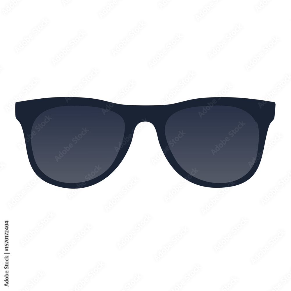 Stylish dark sunglasses on black background providing eye protection from sun and ultraviolet rays Stylish dark sunglasses on black background providing eye protection from sun and ultraviolet rays