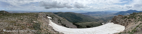 Panorama from the summit of Mountain Harrison in southern Idaho