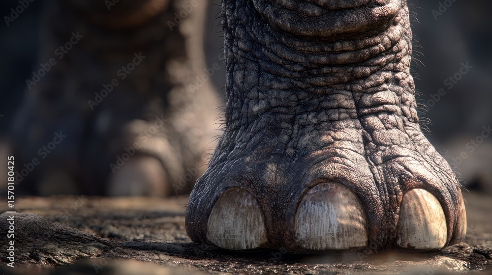 Obraz premium Elephant Foot Close-up