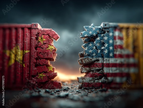 Guerra de aranceles, entre los Estados Unidos, China e india, BRICS como grupo de competencia para Norteamérica.