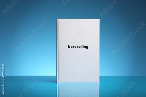 A white book with best selling text