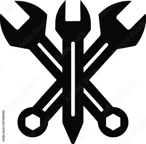 clone tool icon vector silhouette