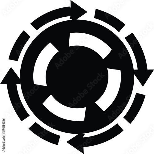 redo icon vector silhouette