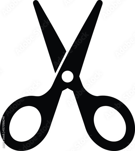 scissors cut icon vector silhouette