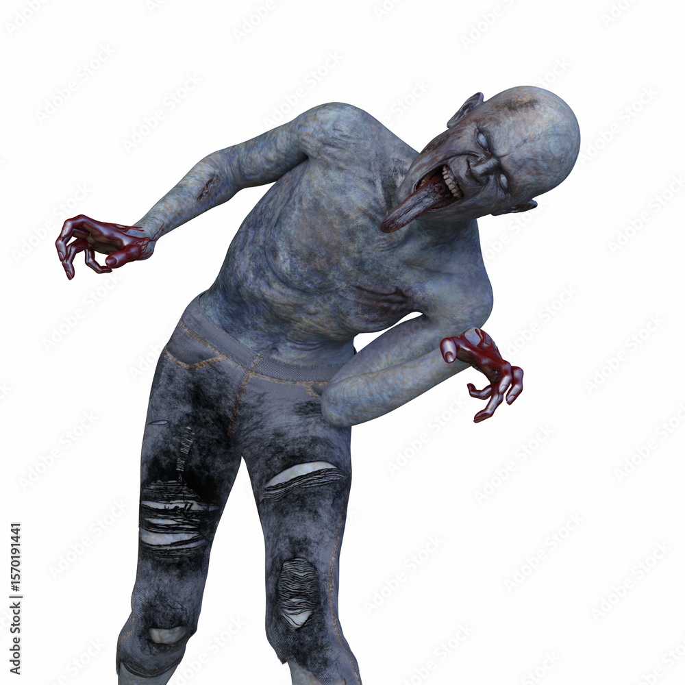 男性ゾンビ 3DCGレンダリング 男性ゾンビ 3DCGレンダリング