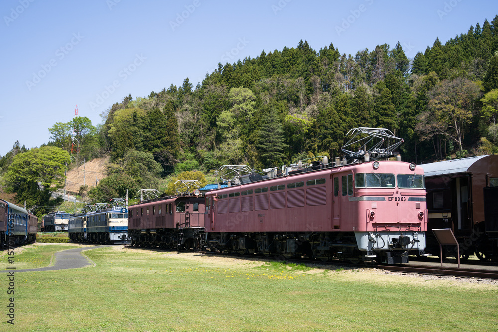 Obraz premium 碓氷峠鉄道文化むら 群馬県安中市松井田町横川の鉄道博物館