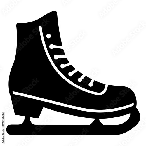 Black ice skate blade guard protection footwear