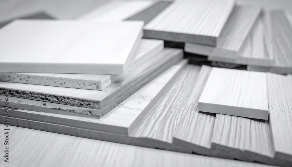 Obraz premium Variety of Wood and Composite Materials Samples