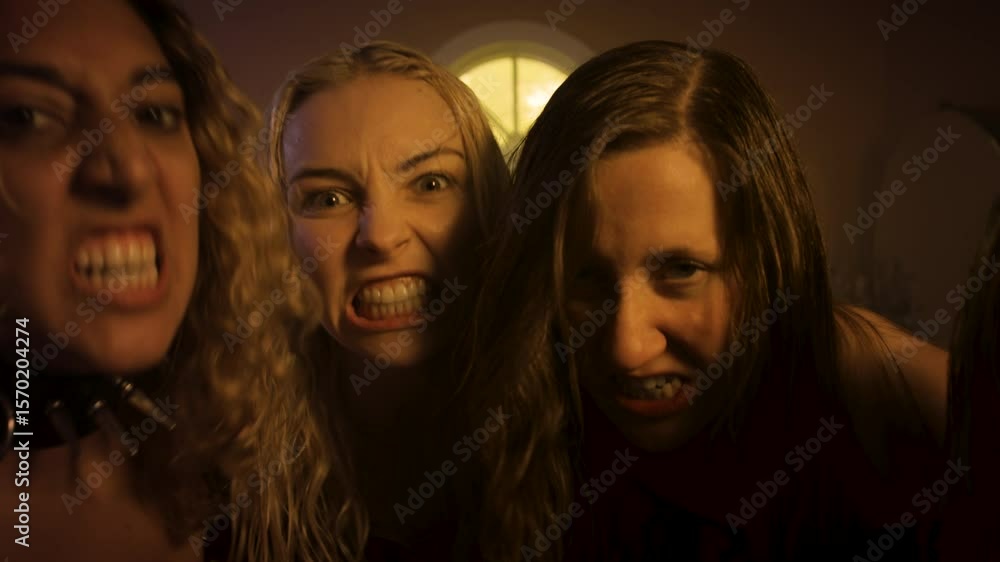 Gothic women looking spooky Gothic women looking spooky