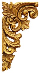 Vintage baroque ornament in Victorian style. Element of design.