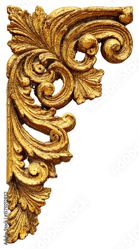 Vintage baroque ornament in Victorian style. Element of design.