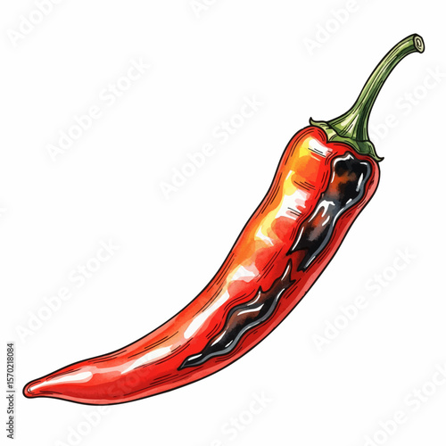 Charred Chili Pepper
