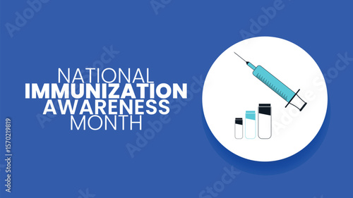 National Immunization Awareness Month Designs, Health Posters and Vector Art