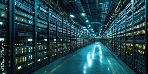 Server racks in data center