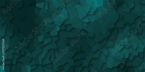 Geometric mosaic effect in deep teal tones creating a textured surface with fragmented shapes and layered shadows for creative digital designs