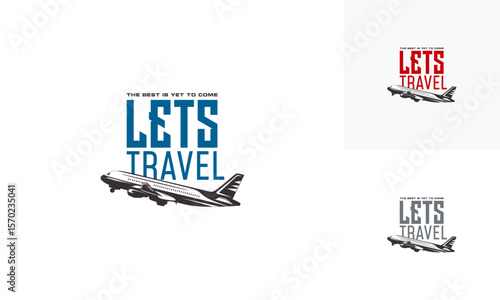 Airplane logo Designs Badge, flying club Logo template, airlines icon