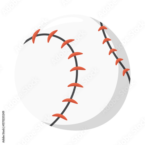 Baseball Sign Emoji Icon Illustration. Sport Vector Symbol Emoticon Design Clip Art Sign Comic Style.